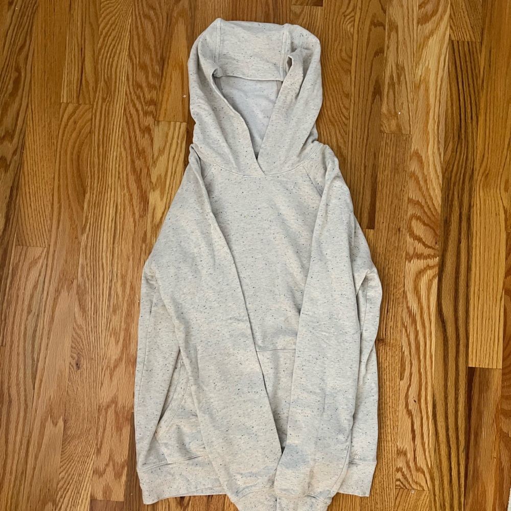 Athleta girl grey confetti speckled pullover